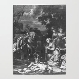 Peter Paul Rubens - Abigail bringt David Lebensmittel (Schule) Poster