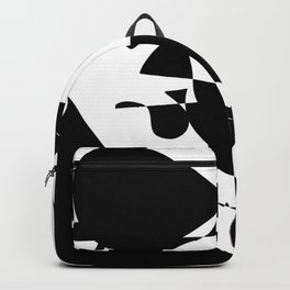 Undecided Backpack | Abstract, Digital, Blackandwhite, Drawing 