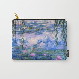 Water Lilies Monet Carry-All Pouch | Lake, Curated, Digital, Nature, Oil, Impressionism, Monetframedart, Purevintagelove, Monet, Monetseries 