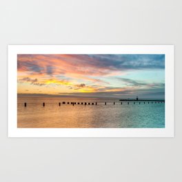 Get Wallpaper Beach Sunrise Art Prints For Any Decor Style Society6 Desktop Wallpaper