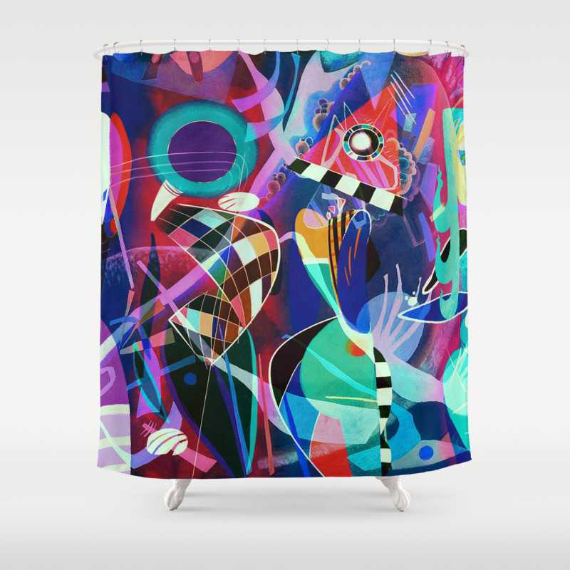 Night Life Wassily Kandinsky Inspired Geometric Abstract Art