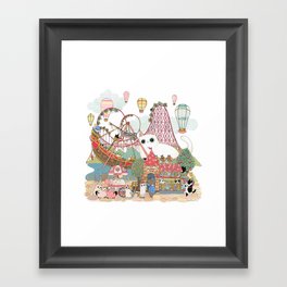 the Day of the rollercoaster Framed Art Print
