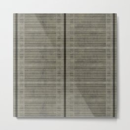 "Simple Oriental Curtains (Light grey)" Metal Print | Mar Marina, Burlap, Neutraltone, Naturalshade, Simple, Graphicdesign, Grey, Lines, Pattern, Watercolor 