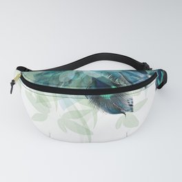 DREAMY FEATHERS & LEAVES Fanny Pack