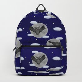 Bats pattern Backpack | Clouds, Batlover, Halloween, Batcartoon, Fullmoon, Cutehalloween, Digital, Happybat, Bats, Moon 