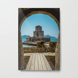 The Methoni Venetian Fortress in the Peloponnese, Messenia, Greece Metal Print | Fortress, Digital, Greece, Summer, Venetian, Castle, Color, Photo, Messenia, Europe 