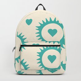 Old Styled Colorful retro hearts seamless pattern - Light Green Backpack | Trending, Oldstyle, Graphicdesign, Trendy, Couple, Colorful, Love, Seamless, Vector, Bestselling 