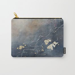 Yeah Carry-All Pouch | Oil, Soft, Grey, Moodyabstract, Navy, Blueabstract, Acrylic, Abstract, Goldandblue, Gold 