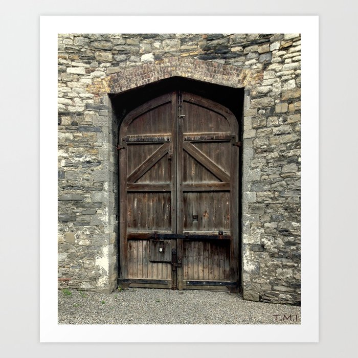 Old Wooden Door At Kilmainham Jail Dublin Ireland Art Print By Trumyiz Society6