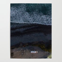 kaikoura vertical view camper coast line scenic Poster