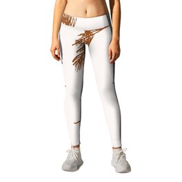 Rust Pampas Grasses Leggings | Black And White, Illustration, Stencil, Ink, Drafting, Ink Pen, Drawing, Oil, Concept, Digital 