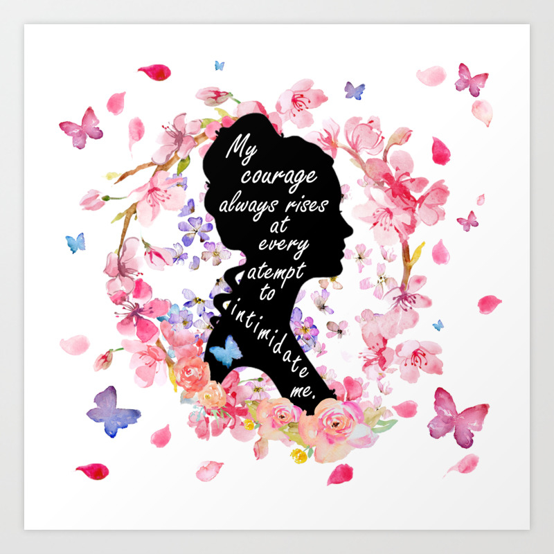 Pride And Prejudice Quote Art Print By Pmdooling Society6