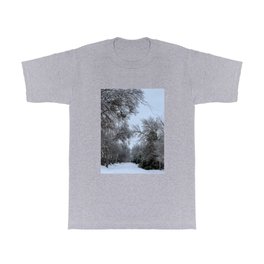 Winter Trail T Shirt | Baddickdesign, Winter, Nature, Cold, Icy, Vacation, Walking, Ice, Texas, Hiking 