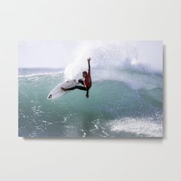 South Africa, Surfing atJeffrey's Bay Metal Print | Water, Surftravel, Color, Surfer, Film, Southafrica, Wave, Surfing, Photo, Wind 