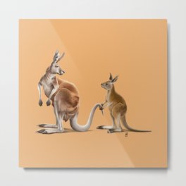 Being Tailed (Colour) Metal Print | Follow, Strength, Hopping, Tail, Baby, Kangaroo, Joey, Legs, Australia, Mammal 