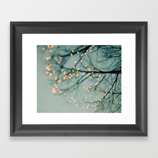 Lights Framed Art Print by Society6