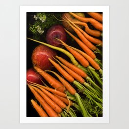 Carrots and Apples Art Print