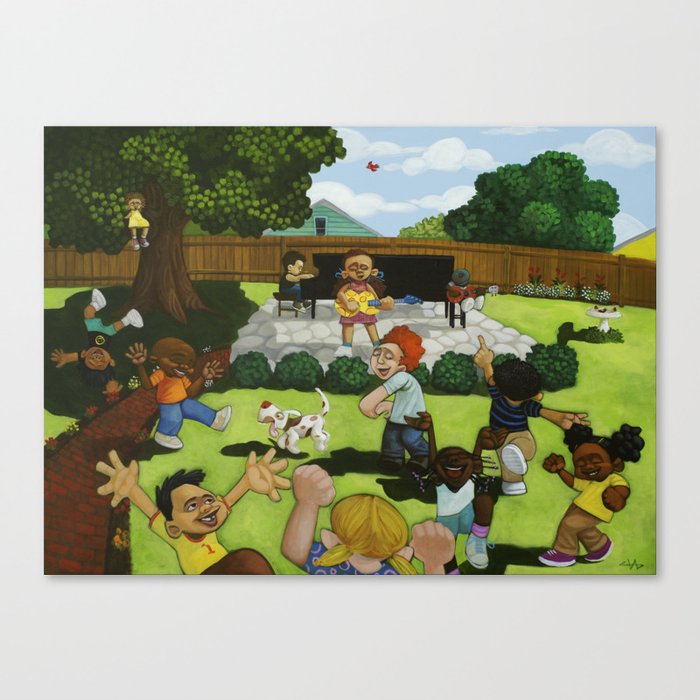 Backyard Boogie Canvas Print By Cbabibayoc Society6