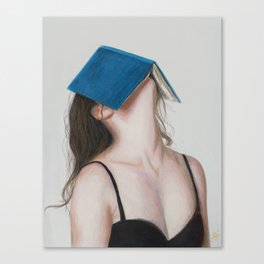 Books Leinwanddruck | Read, Funny, Curated, Nerd, Abstract, Cool, Painting, Books, People, Geek 