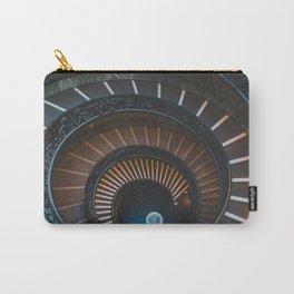 Bramante Staircase, Vatican City Carry-All Pouch | Vibrant, Vintage, Bramante, Color, Europe, Staircase, Italy, Architecture, Digital, Design 