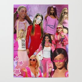 Y2K Pink Icons Poster