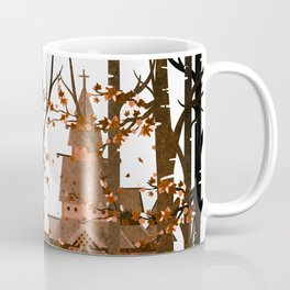 Norway 6 Coffee Mug | Scandinavia, Drawing, Churchhistory, Autumn, Old, Stavechurch, Fall, Landscape, Digital, Vikings 