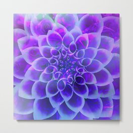 Mindfulness Purple-Pink and Blue Abstract Flower Metal Print | Mindfulnessart, Purplepinkflower, Chicabstractart, Sophisticatedart, Glamabstractart, Luxuryflowerart, Trendyabstractart, Meditativeflower, Graphicdesign, Artsygifts 