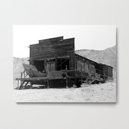 Old Butte Mining Camp in Randsburg, California Metal Print