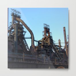 Bethlehem Steel Plant Photo 7 Metal Print | Color, Industrial, Architecture, Photo, Factory, Digital, Metal, Plant 
