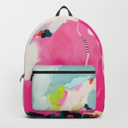 pink sky II Backpack | Sky, Lunetricotee, Digital, Oil, Abstract, Acrylic, Curated, Girl, Pinksky, Flower 