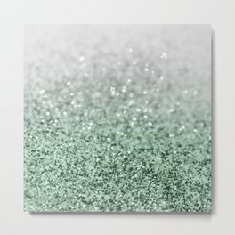 Silver Pastel Mint Green Ocean Glitter Glam #1 (Faux Glitter) #shiny #decor #art #society6 Metal Print | Shiny Sparkles, Mermaid Style, Grey, Photo, Mint, Ocean Love, Mermaid Glitter, Trendy, Digital, Abstract 
