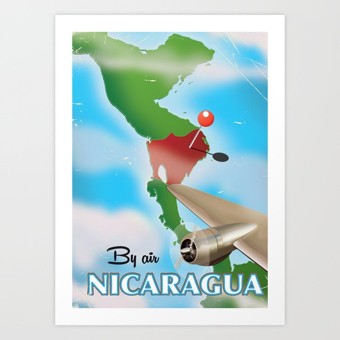 Nicaragua Travel Poster Art Print By Nicholasgreen Society6