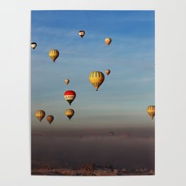 Hot Air Balloons in Cappadocia Turkey Poster