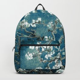 Van Gogh Almond Blossoms : Dark Teal Backpack