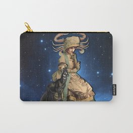CANCER Carry-All Pouch | Photomontage, Popart, Cancerzodiac, Victoriangirl, Digital, Moonuniverse, Nebulagalaxy, Paper, Vintage, Collage 