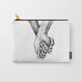 Holding hands Carry-All Pouch | Drawing, Hand, Strong, Hands, United, Couple, Unison, Illustration, Help, Draw 