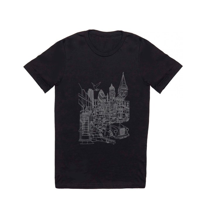 London! T Shirt | Drawing, Architecture, Illustration, Landscape, Ink-pen, Digital