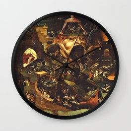 Insight Into Hell By Hieronymus Bosch Wall Clock | Hieronymusbosch, Drawing, Delights, Hell, Vintage, Bosch, Garden, Earthly, Elbosco, Hieronymus 