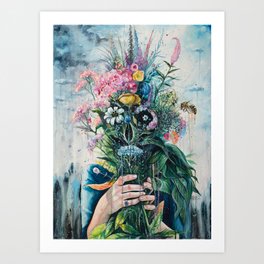 The Last Flowers Art Print