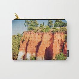 Roussillon famous for its ochre hills, Provence, France Carry-All Pouch | Mount, France, Europe, Ochre, Roussillon, Photo, Provence, Hill, Forest, Nature 