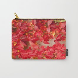 Vitaceae ivy wall abstract Carry-All Pouch | Leaved, Plant, Woodbine, Deciduous, Climbing, Vine, Photo, Creeper, Foliage, Hedge 