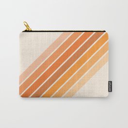 Peaches and Apricots Diagonal Stripe  Carry-All Pouch | Bedroom, Gift, Orange, Stripes, Beachtowel, Curtains, Digital, Furnishing, Phonecase, Apricot 