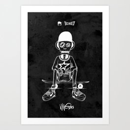 Boney Skateboarding series - 03 Art Print