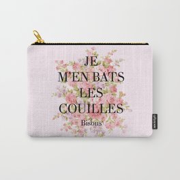 French Curse Carry-All Pouch | Typography, Frenchcursing, Funnyswearquote, Pattern, Vintagefloral, Inapropriatequote, Pastelgrunge, Comic, Sarcasticwordart, Shabbychic 