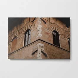 The medieval Datini house Metal Print | Italy, Architecture, Medieval, Prato, Tuscany, Wallpainting, Datini, Photo, Merchant, 14Thcentury 