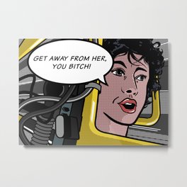 Ellen Ripley in Aliens as Roy Lichtenstein's Pop Art Metal Print | Roylichtenstein, Ellenripleyposter, Sigourney, Aliens, Ellenripley, Ellenripleycanvas, Digitaldrawing, Graphicdesign, Digital, Ripleyvsqueen 