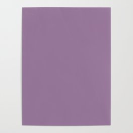 Modern Amethyst Lavender Trendy Solid Color Poster