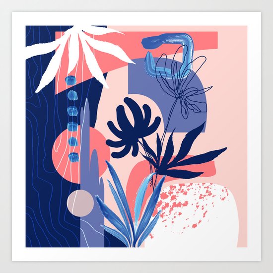 Abstract Plants Art Print By Doriscici Society6