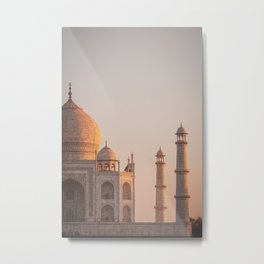 Taj Mahal At Sunset Metal Print | Famous, Love, Beautiful, Uttarpradesh, Architecture, Photo, Tajmahal, Heritage, Sky, Landmark 