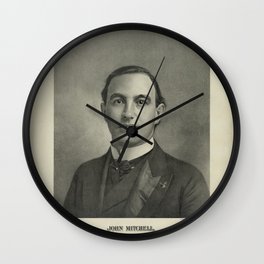John Mitchell, national president of the United Mine Workers of America, Vintage Print Wall Clock | Classic, Engraving, Print, Antique, Painting, Men, Man, Old, Design, Vintage 